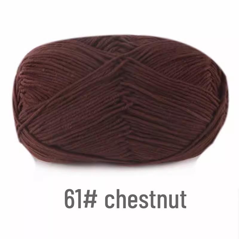 Gomitolo di Filato di Cotone Pettinato a 4 Capi per Lavorare all'Uncinetto Bambole, Coperte, Borse e Scarpe Pacchetto Materiali Fai da Te