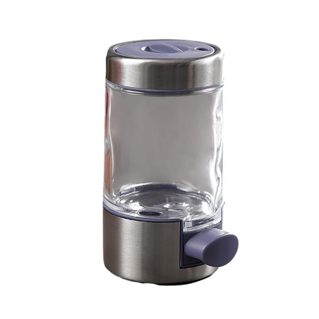 Press-Type Quantitative Seasoning Jar Adjustables Opening Sealed Salt Jar For Home Kitchen Hotel