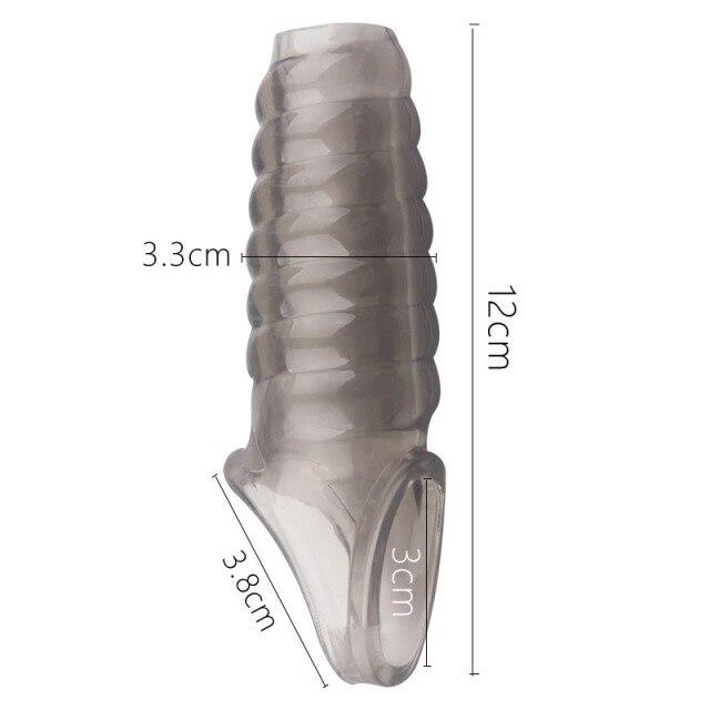 EXVOID Penis Sleeve Delay Ejakulace Opakovaně použitelný kondom Dildo pro dospělé Produkty pro dospělé Sexuální hračky pro muže Erekční kroužek na penis