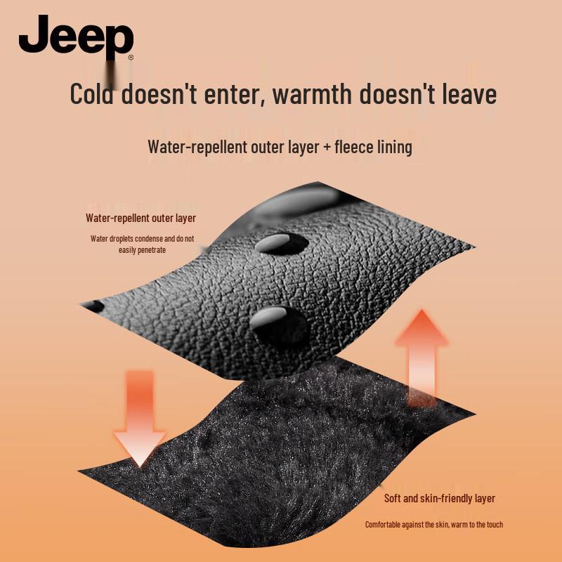 JEEP Men's Winter Warm Touchscreen PU Gloves
