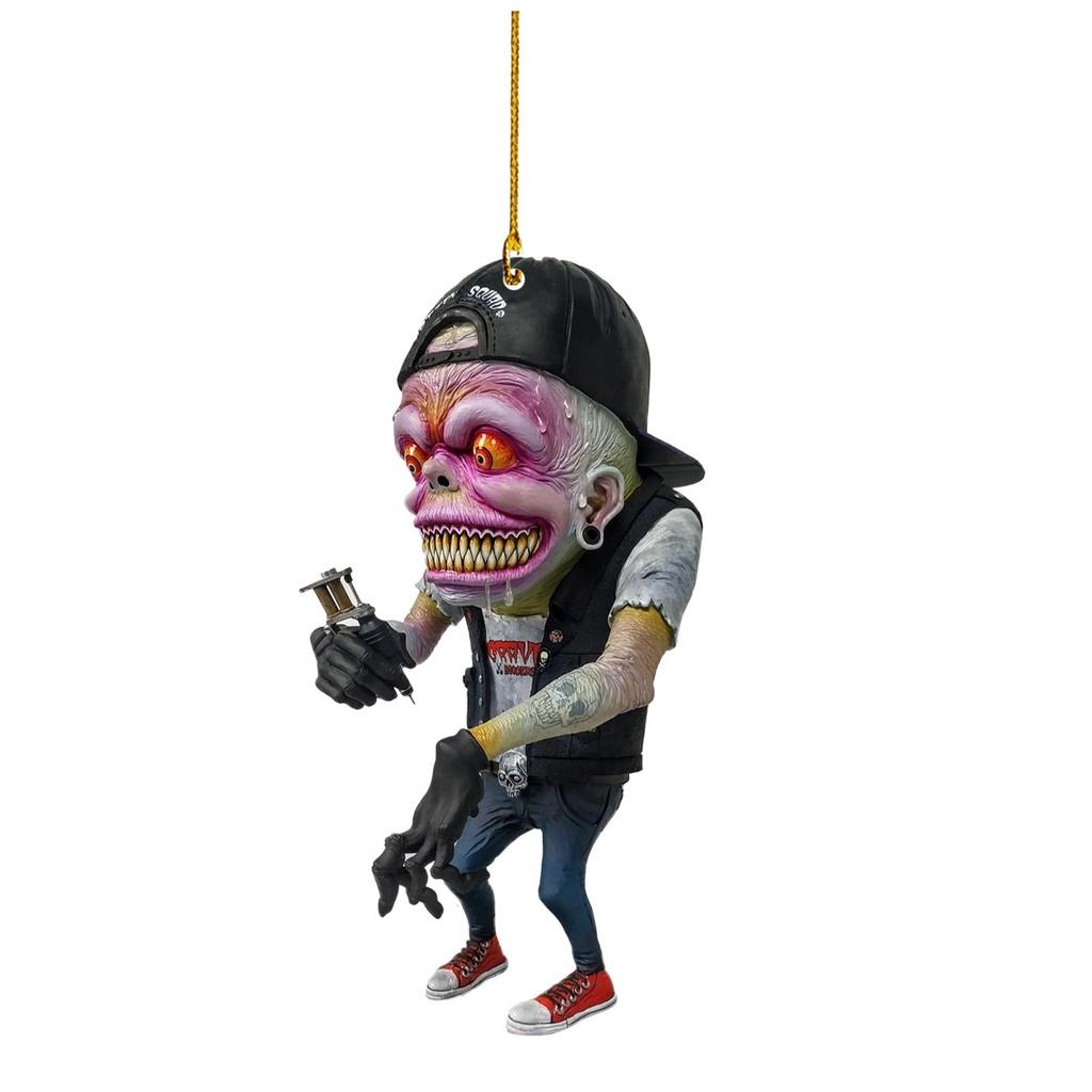 Innovative Halloween Acrylic Car Ornament Backpack Pendant Christmas Home Decoration