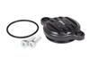 Special Parts Takegawa Oil Filter Cover, Fin Type, Black, for Centrifugal Clutch Cover Vehicles, Part Number 02-09-0035