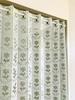 Accordion Room Adjustable 95 X 190 Small Floral Leaf CM535 Curtain, Divider, Flip-Up Curtain, Energy-Saving, Length, Cm, Pattern, KL5330, (Green)