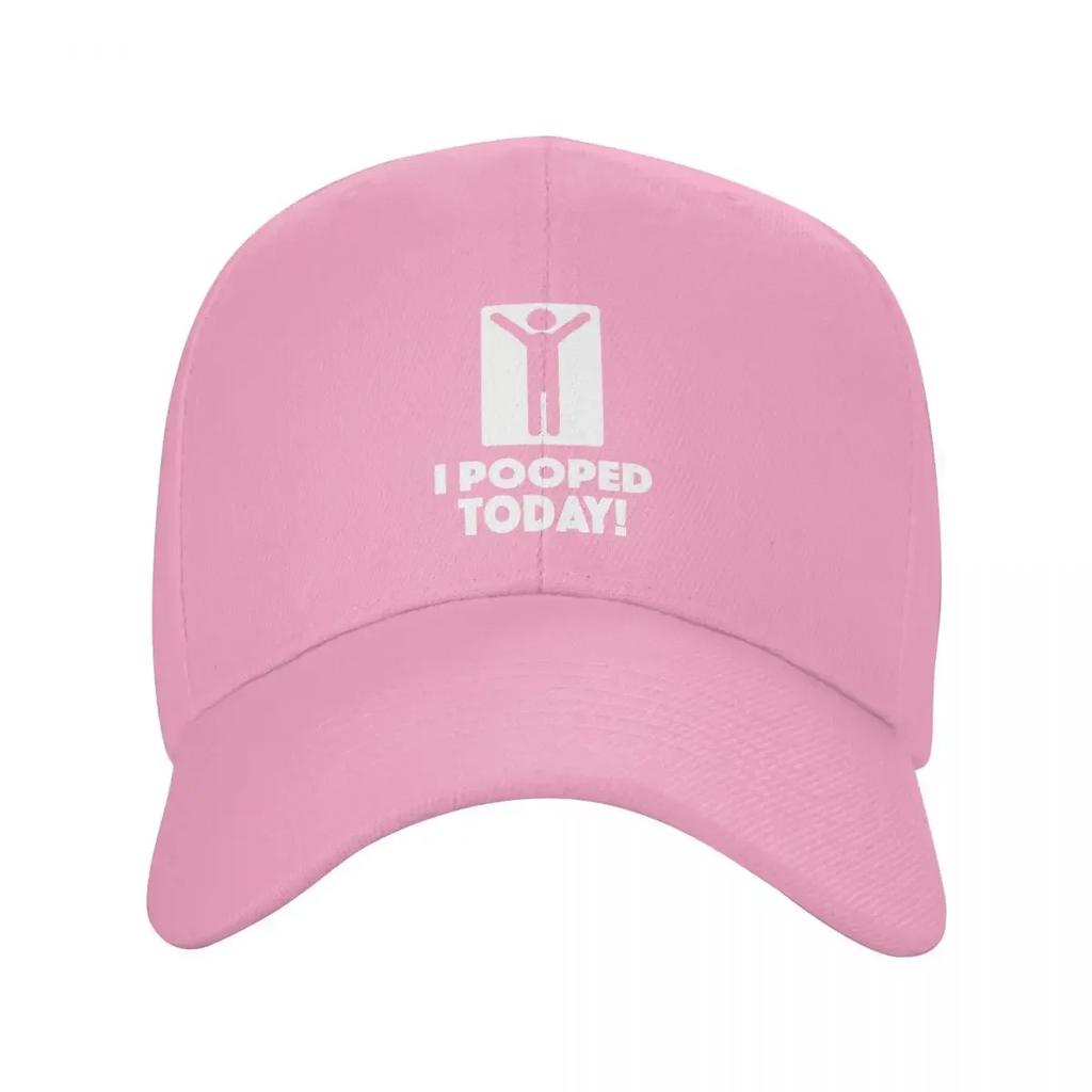 Custom Punk I Pooped Today Baseball Cap Women Unisex Breathable Dad Hat Sports Snapback Hats