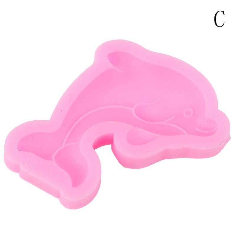 Dolphins Whale Shape 3D Silicone Cake Soap Candle Molds Kitchen Baking Fondant C