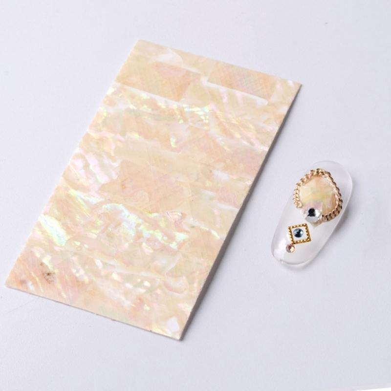Abalone Shells Sticker Sheet Self Adhesive for Jewelry Making Craft Photo Album Phone Case Embellishment