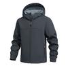 Men's Solid Color Outdoor Mountaineering Waterproof Windproof Fleece Jacket Outdoor Jacket