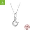 Cross-Border Diy Bracelet Necklace Accessories Horseshoe Clover Pendant 925 Sterling Silver Beads
