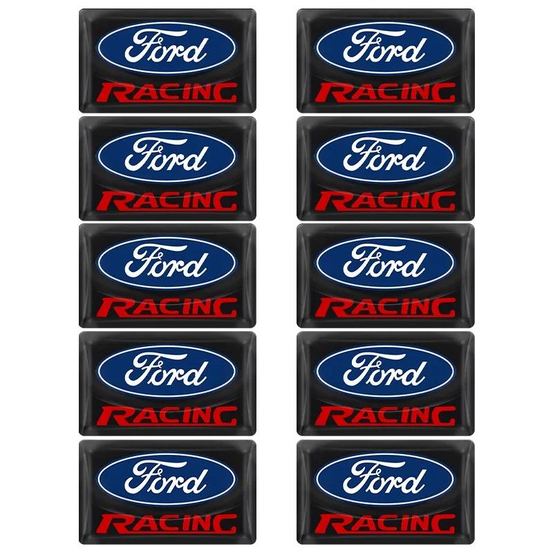 AKM1 Car Styling 3D Epoxy Car Steering Wheel Dashboard Decoration Stickers for Ford Escape Shelby Fusion Explorer Edge Fiesta Mondeo