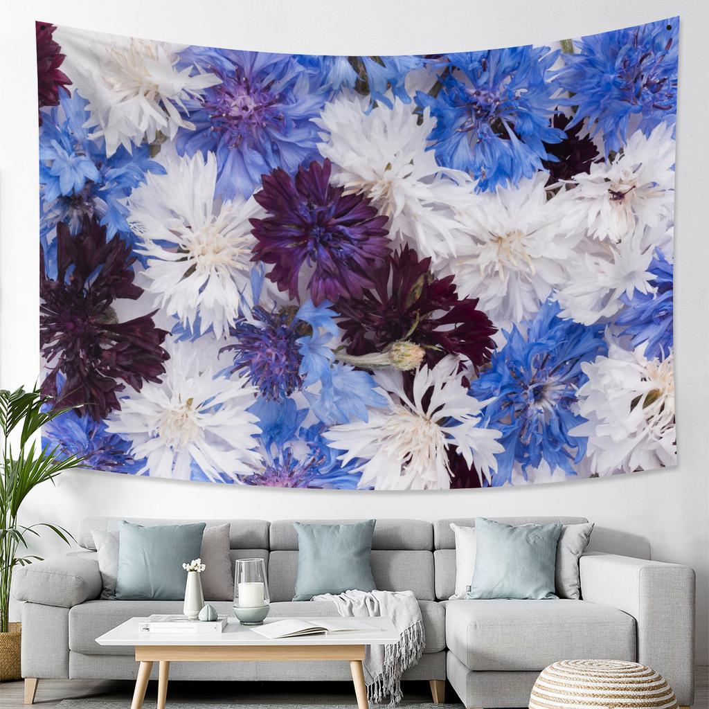 Beautiful Rose Bush Tapestry Wall Hanging Romantic Fresh Daisy Ins Style Wedding Party Background