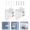 10/20Pcs Window Cordless Shade Brackets with Metal Clip for 25mm Pleated Shade Honeycomb Curtain Blinds Headrail Holder