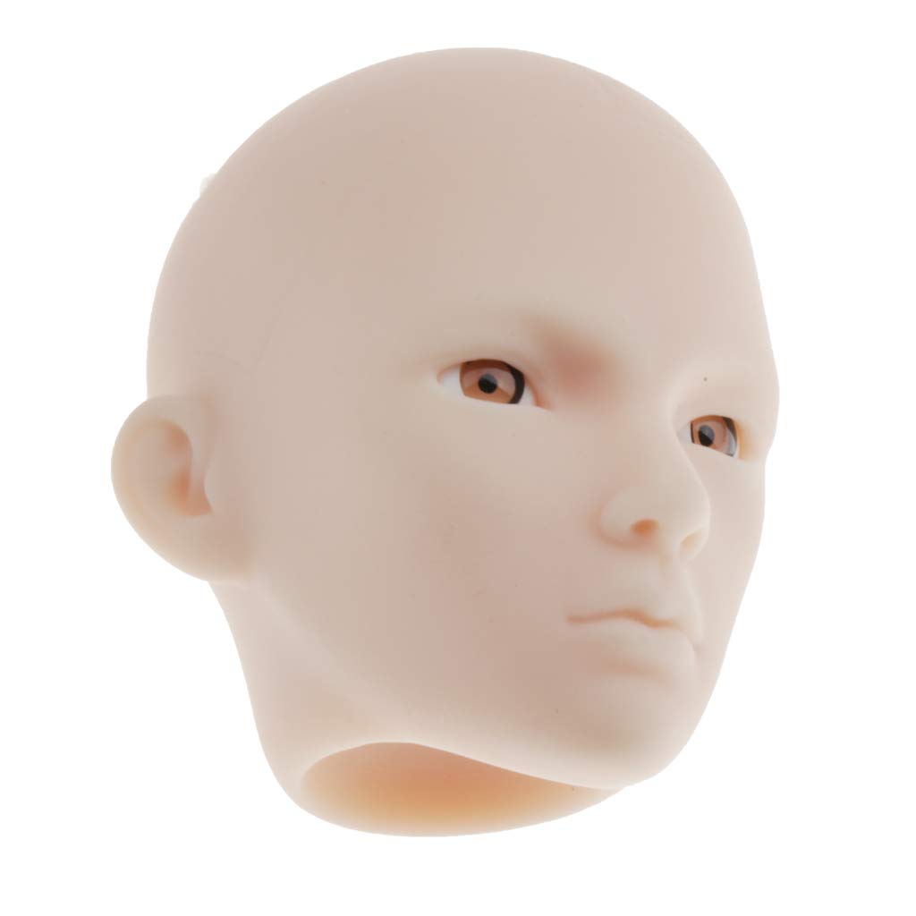 F Fityle Doll Carved Male Doll Head Figure BJD Doll DIY 1/6 Head, Head, Sculpt, Head,