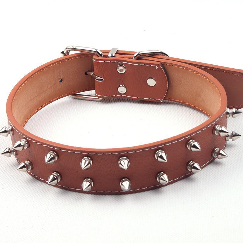 

Pet Collar Punk Style PU Willow Nail Collar Medium and Large Dog Special Collar Necklace Dog Necklace