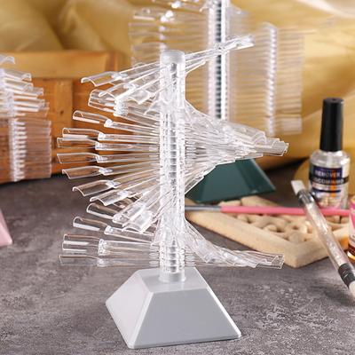 Yousheng 1 Set Nagel-Displayständer Wiederverwendbar DIY Leichtgewicht Spirale Falsche Nägel Displayregal Übungswerkzeug Haushaltsbedarf