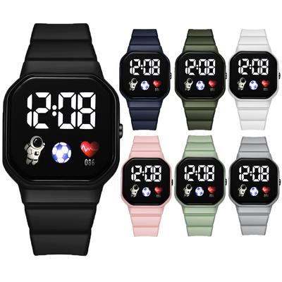 Çocuk Saati Spor LED Dijital Saatler Futbol Silikon Kayış Su Geçirmez Elektronik Kol Saati Çocuklar Erkekler Kızlar Hediyeler