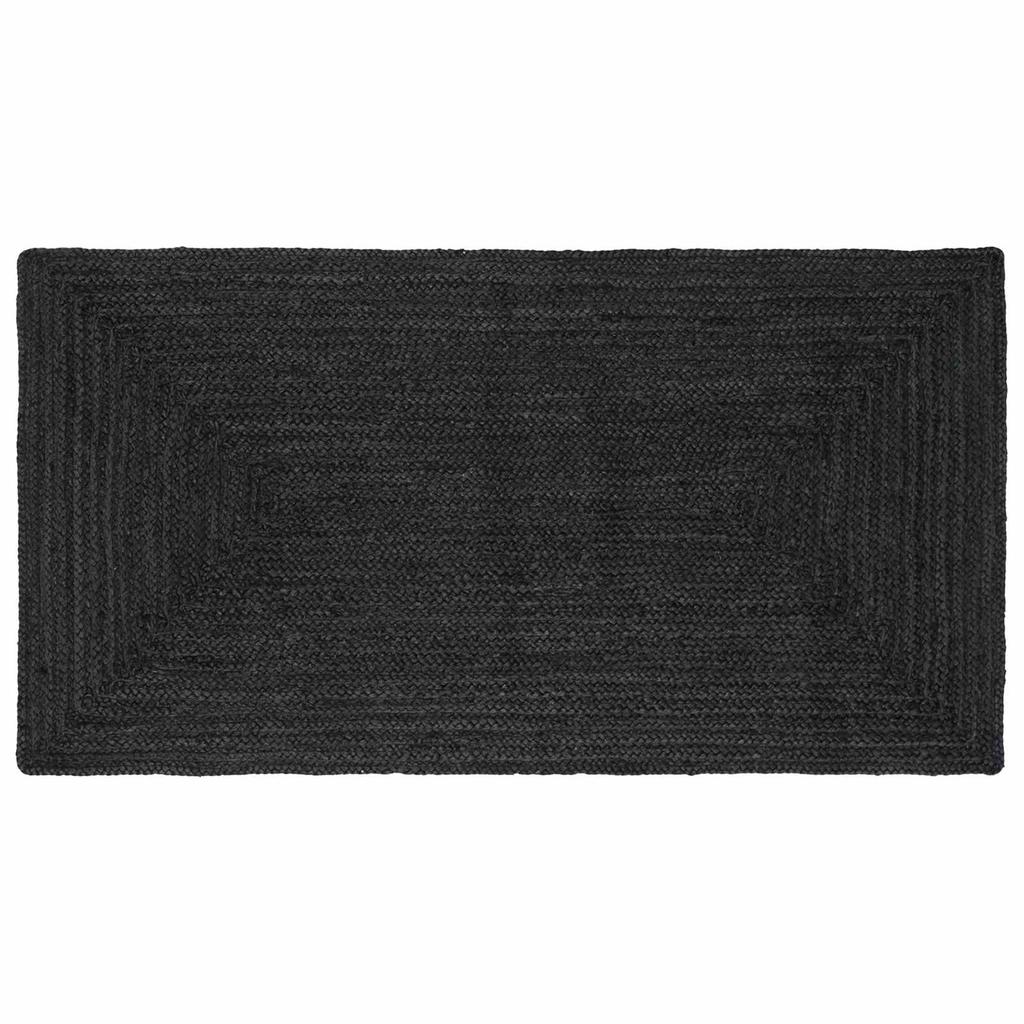 Area Rugs Rectangular Dark Gray 80 x 150 cm Jute