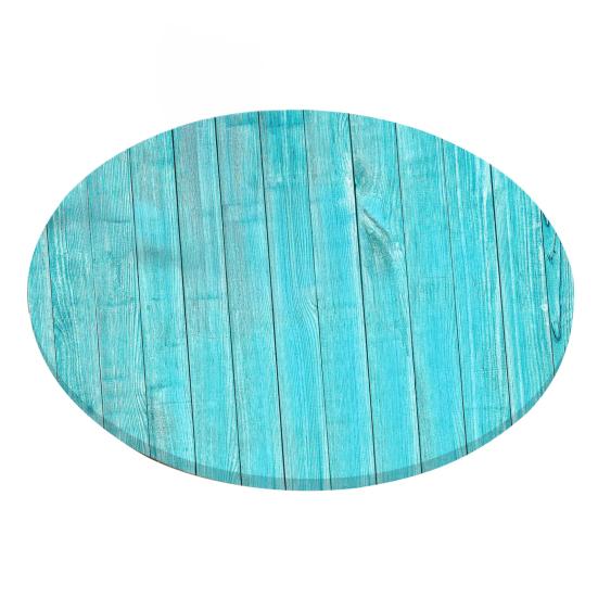 Round Table Cover 47.24" Washable Tablecloth with Elastic Edge 3D Stain-Resistant Table