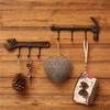 1Pc Vintage Wall Hook Hanger Key Clothes Hanger Rack Wall Mounted 3-Hook Metal Spanner-Shaped Hook For Home Bedroom