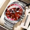 POEDAGAR Luxury Men's Wristwatch Waterproof Luminous Date Stainless Steel Watch Quartz Business Sports Watches