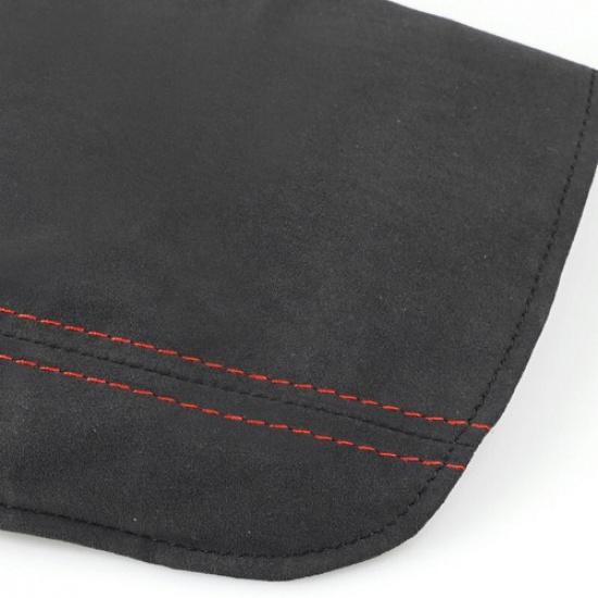 Center Console Armrest Box Suede Leather + Red line Cover For BMW F30 2013-2018