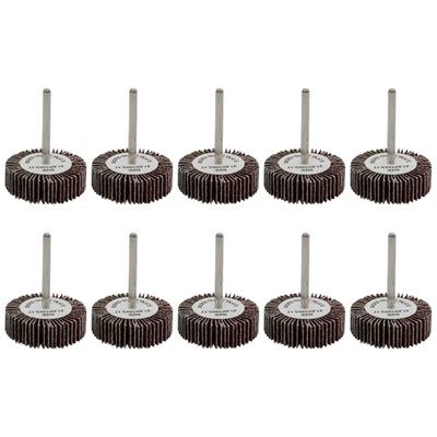 5Pcs High Efficiency 80 Grit Sanding Flap Wheels Discs 32mm Shank For Wood Metal Rotary Tool Detailed Polishing Work