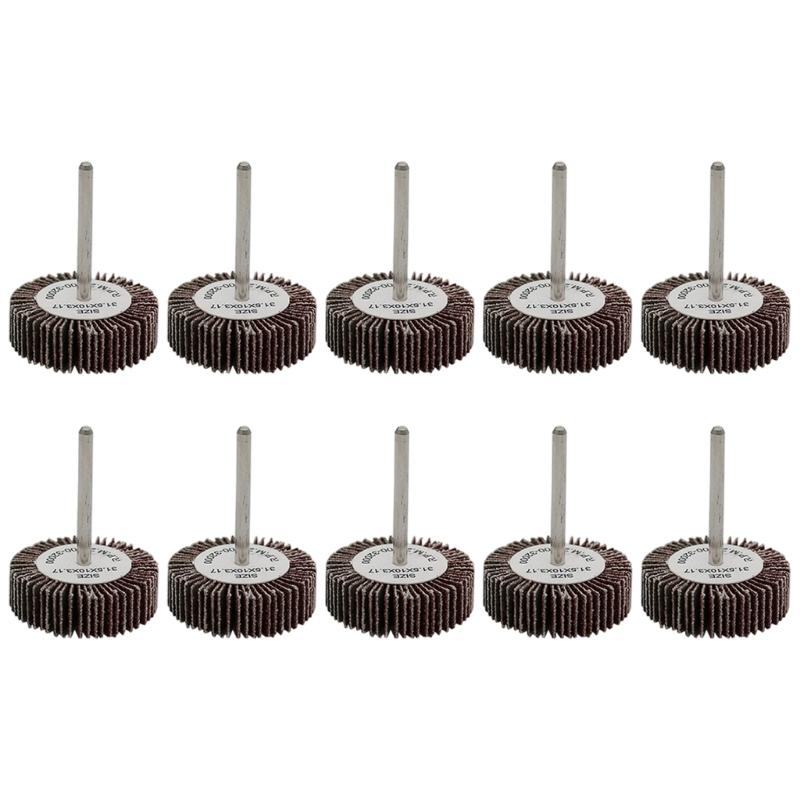 

5Pcs Professional 80 Grit Grinding Sandpaper Sanding Flap Wheels 32mm Shank Rotary Tool Accessories Quality Materials
