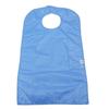 Adult Waterproof Elderly Meal Bib Sky Blue Large Soft Washable Cloth Feeding Aid Clothing Protector Mealtime Protector