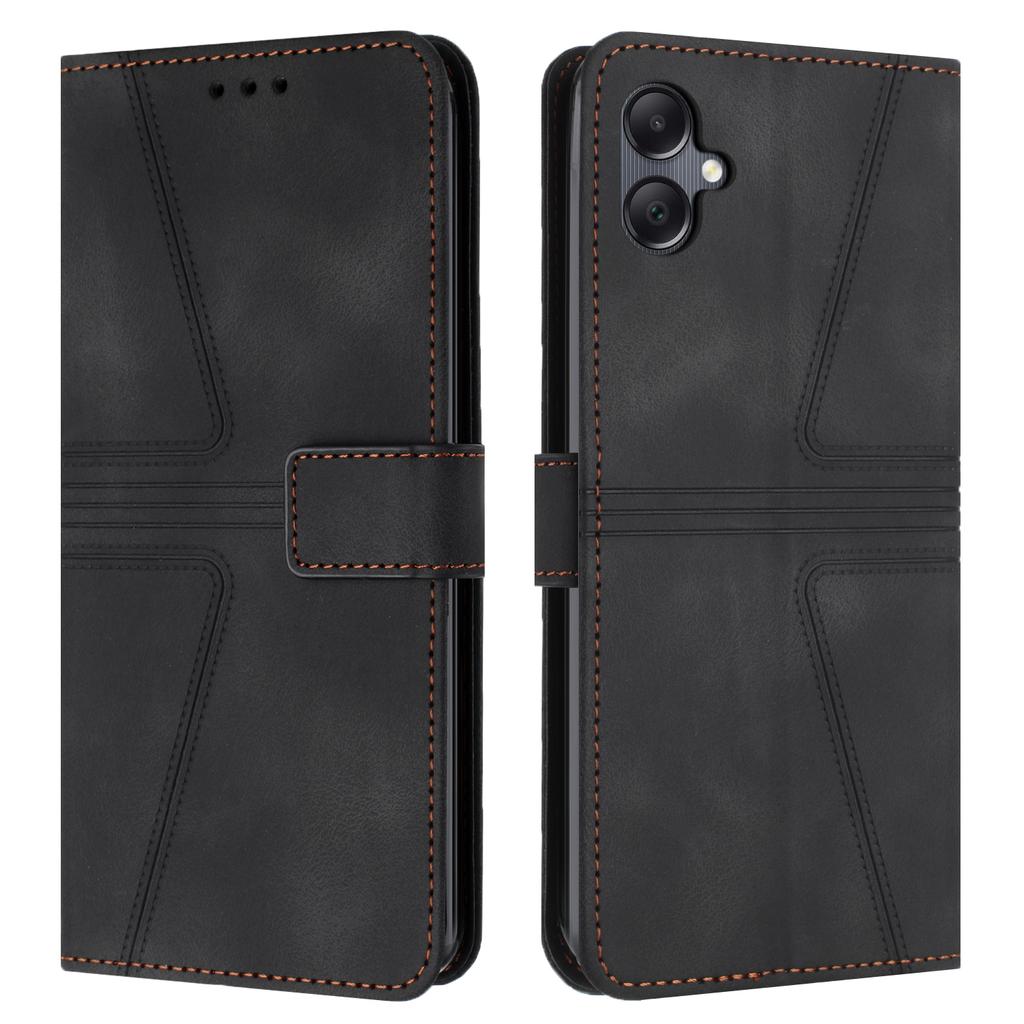 For Samsung Galaxy A07 4G Case Triangle Imprinted Anti-Scratch Phone Wallet Cover