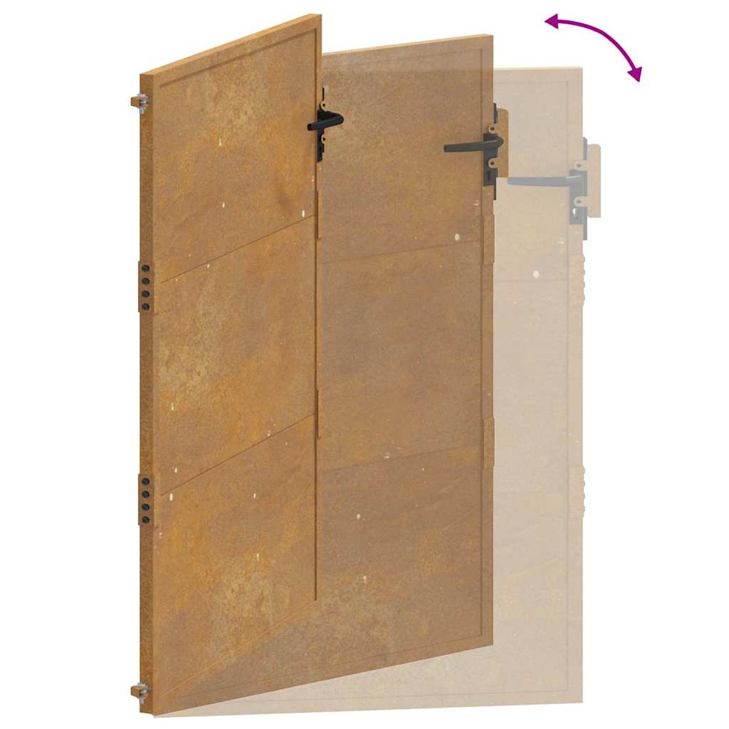 Garden Gate 100 X 175 Cm Corten Steel