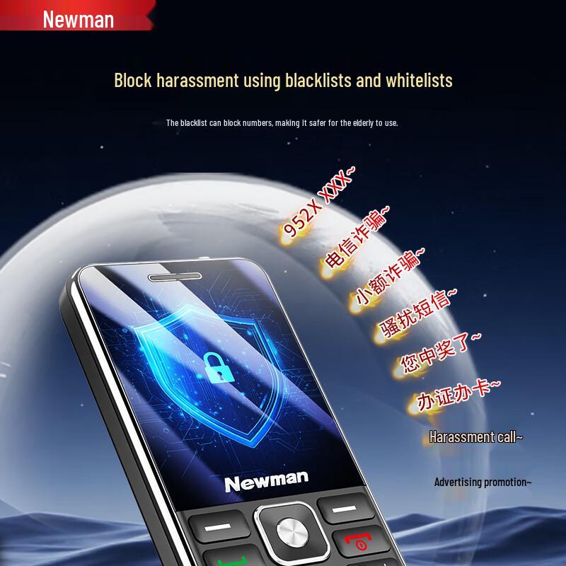 Newman A30 4G Telefono Cellulare Semplice per Anziani (Versione NC)
