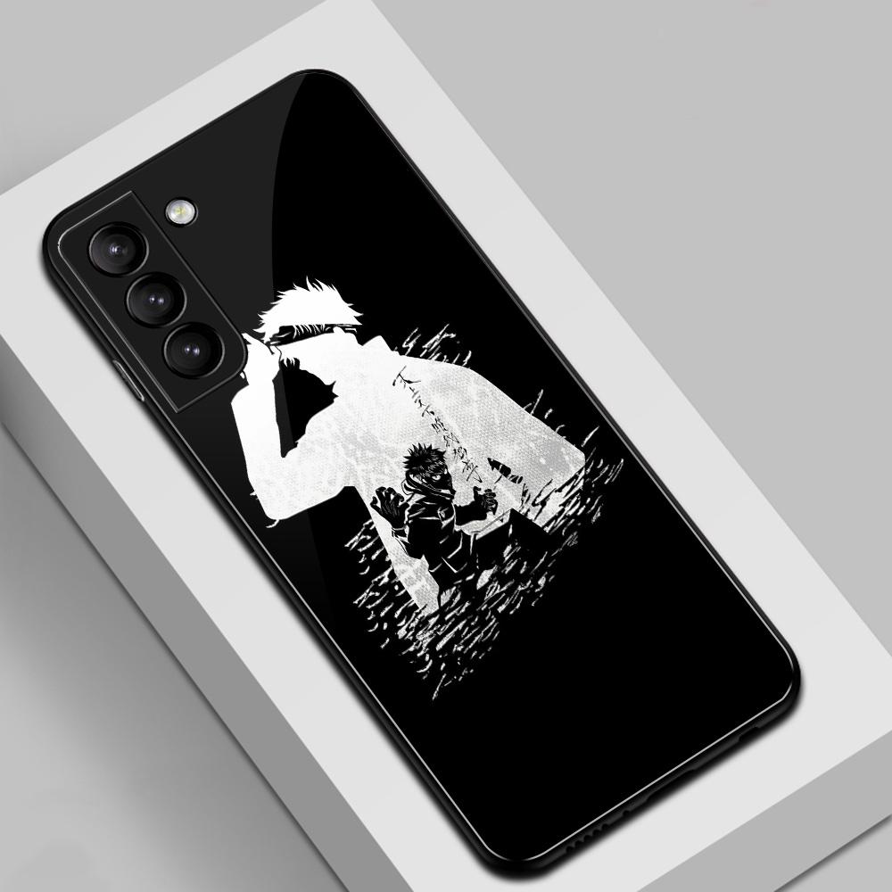 

Для S20 FE 5g аниме дзюдзюцу кайсен стеклянный чехол для телефона Samsung Note 8 9 10 20 S22 S21 Ultra S8 S9 S10 S10E Plus FE чехол S20 fe