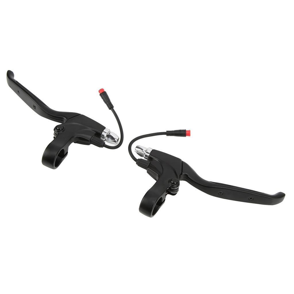 1Pair Electric Scooter Brake Lever Left Right Brake Handle with 2pin Waterproof Connector for 2 Wheel Electric Scooter