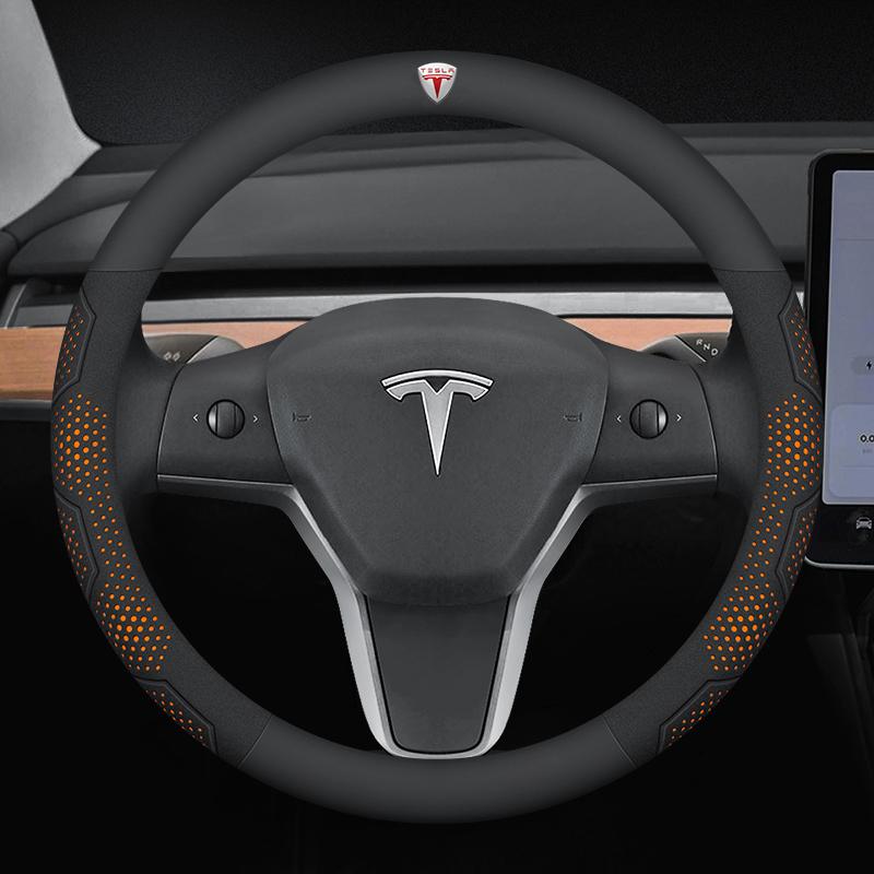 Car Steering Wheel Cover For Tesla Model 3 Model S Model Y Model X Roadster 2019-2025 Auto Interior Steering Wheel Accessories