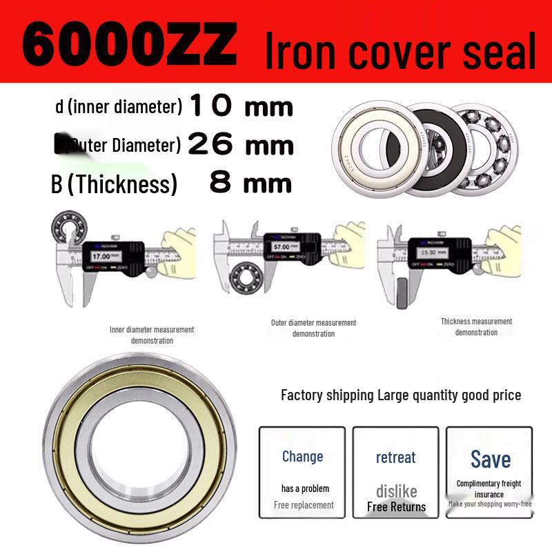 Deep Groove Ball Bearings 6000-6006 Series (RS/ZZ Options)