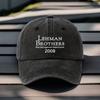Vintage Baseball Cap  Adjustable Fit Lightweight  Breathable Featuring LEHMAN BROTHERS PrintPerfect for Outdoor Leisure