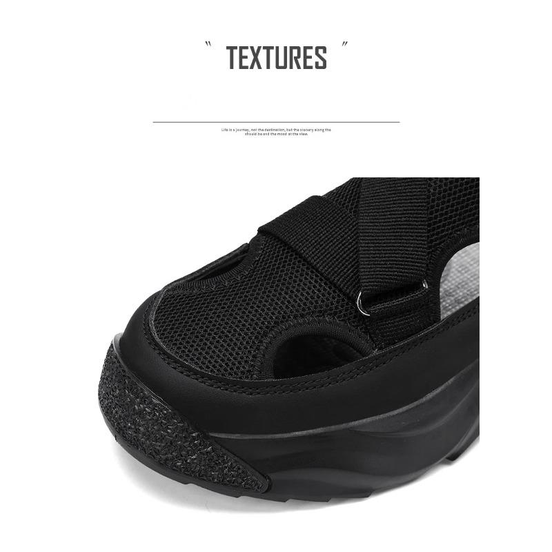 New Modelnew Baotou Sports Shoes Men'S Dad Driving Sandals For Male Beach Shoes Platform Sandals  Summer Cave Casual Sandals For Me