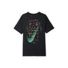 Nike Camiseta de Gola Redonda com Logotipo do Alfabeto Masculina Tops Preto FD0073-010