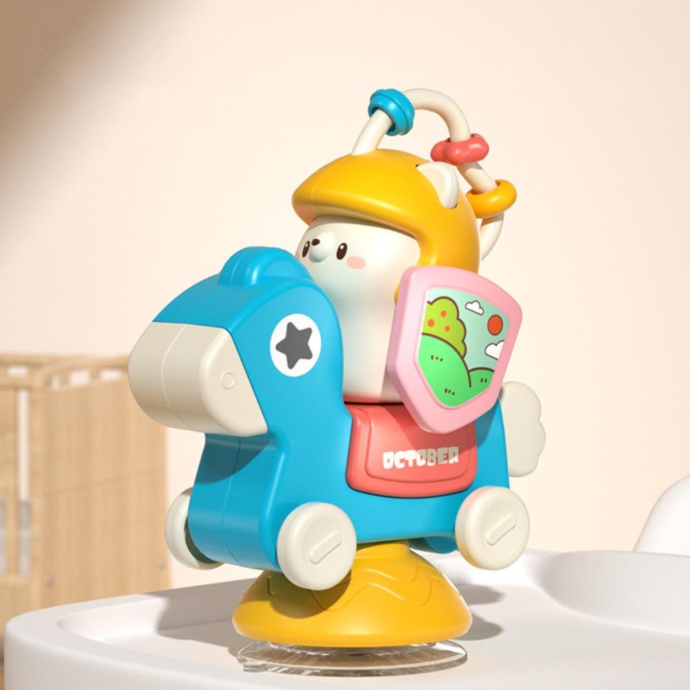 Fixed Carousel Suction Cup Toy Educational High Chair Carousel Toy Puzzle   Preschool