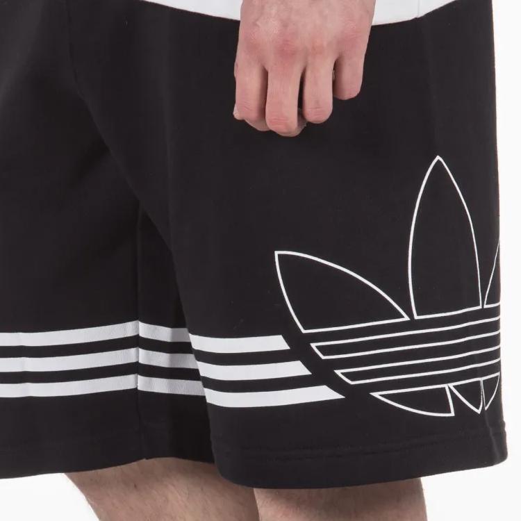 adidas Originals Bermuda Casual Traspiranti Sportivi Larghi Uomo Pantaloncini Neri DU8135