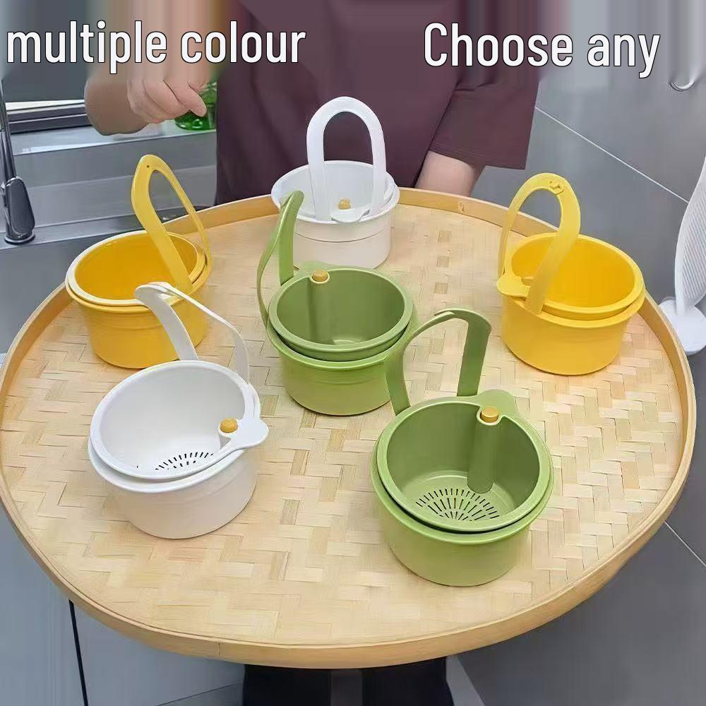 Press-Type Hanging Dish Rack & Multi-Functional Kitchen Faucet Basket Ivory