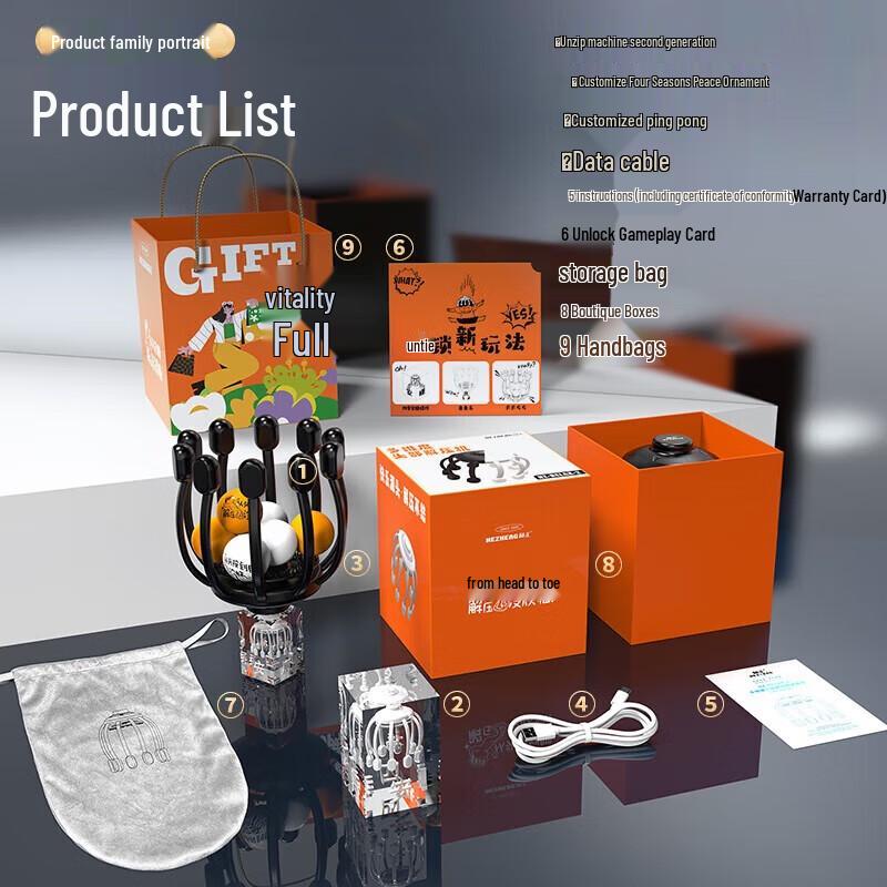 Hezheng Wireless Electric Scalp Massager with Red & Blue Light