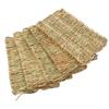 5PCS Rabbit Grass Mat 4 Season Universal Warm Grass Woven Bed Mat Bunny Bedding Nest for Guinea Pig Parrot Hamster Rat