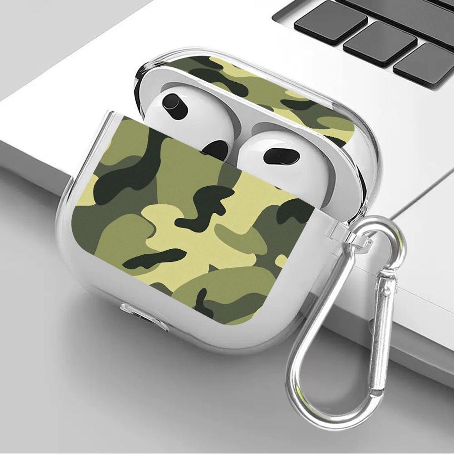 Camouflage Pattern Case For Airpods 1 Pro3 Pro Pro2 2 4 3 Clear Earphone Cases Cover