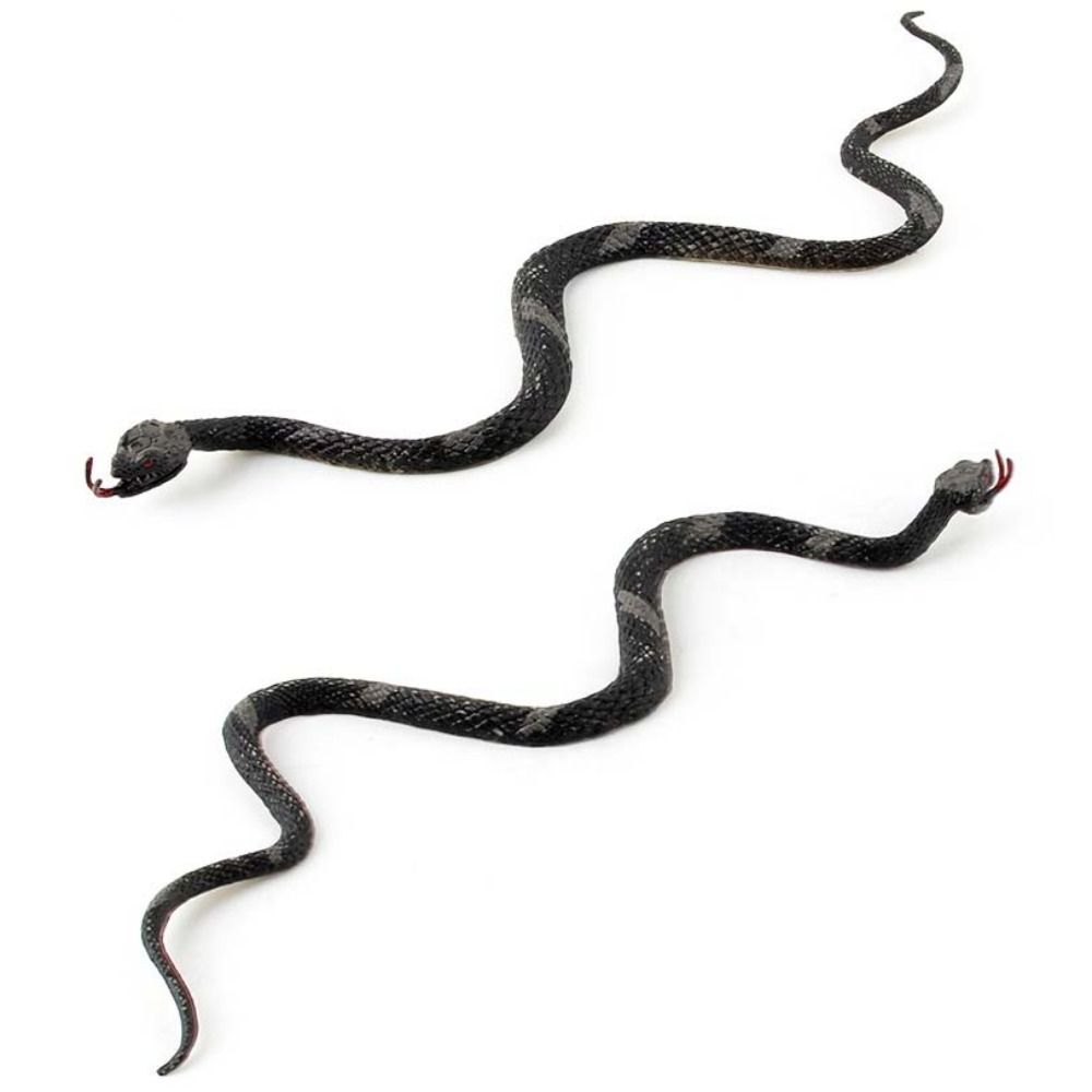 Artificial Figurines Python Rattlesnake Model PVC Material Snake Action Figure  Party Gifts
