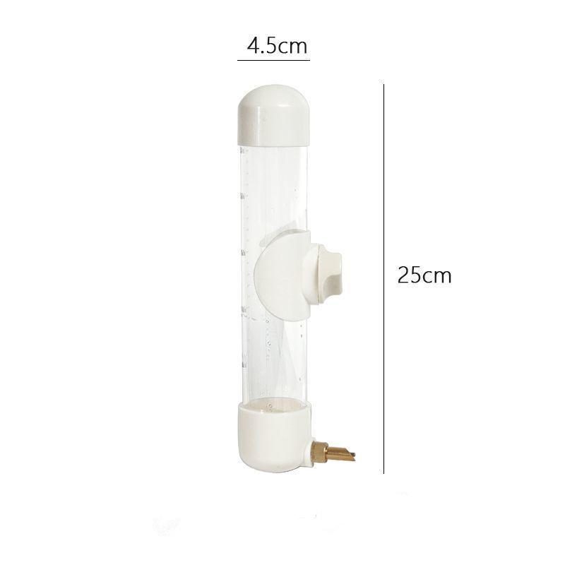 

240Ml Automatic Bird Water Feeder Detachable Leak Proof Bird Water Dispenser Transparent Top Fill Parrot Drinking Fountain