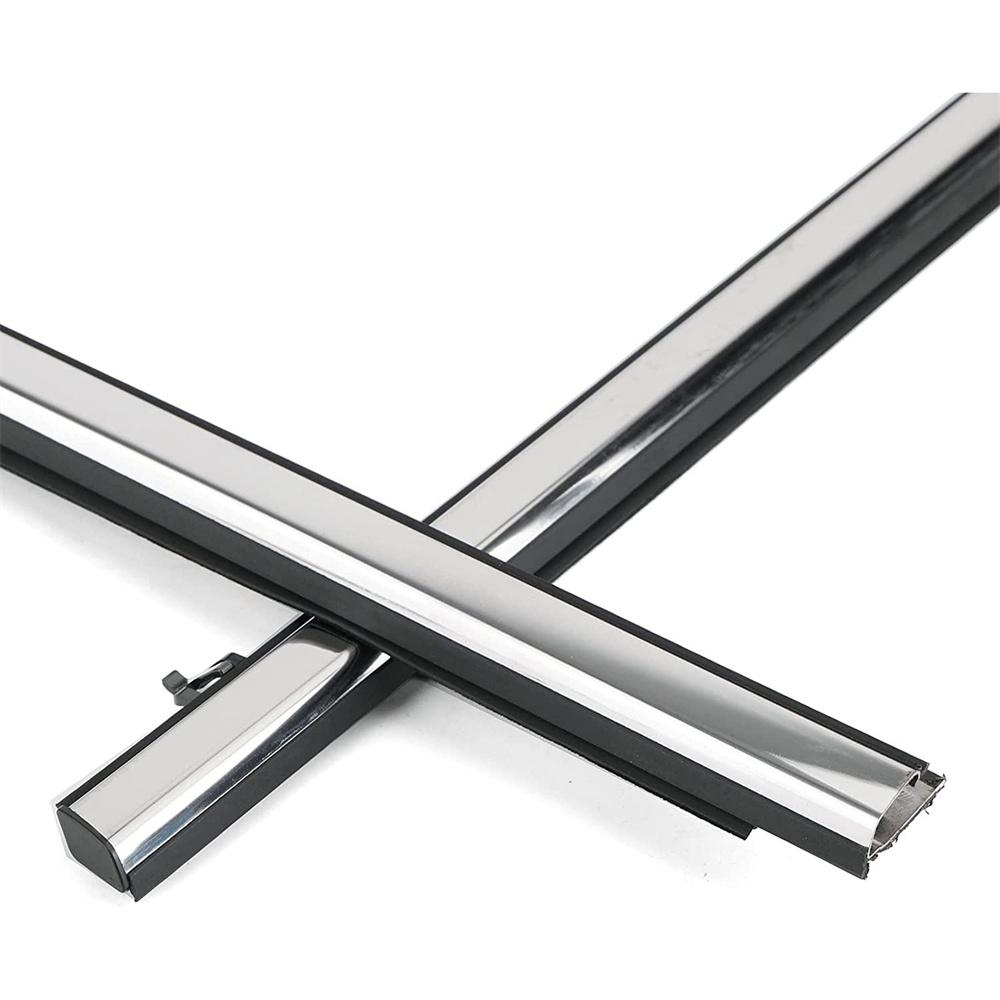 Window Weatherstrip 1 SET Molding Trim Outer Chrome For ACURA TSX Sedan 2009-14 TSX2009-2014