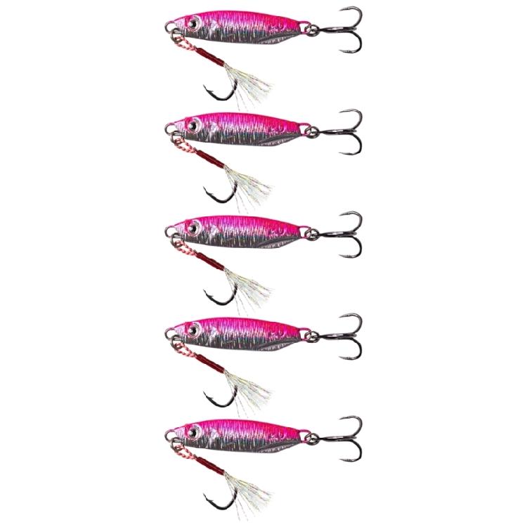 5Pcs Sinking Fishing Baits Cast Jigging Spoon Lures High Reflective Baits Casting Jigs Saltwater Fishing Accessories