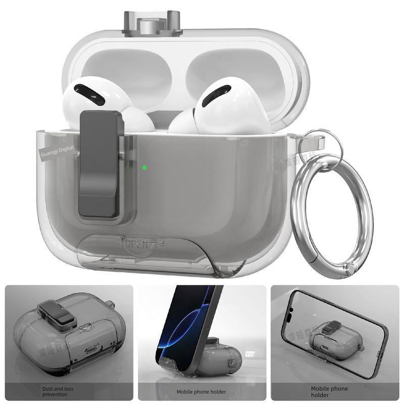 

Automatic Bounce Cover Protective Case 24 Earphone Transparent Anti-Lost and Anti-Fall Soft Case 4 Generation Creative Dustproof Earphone Sleeves Apple AirPods 4 Black