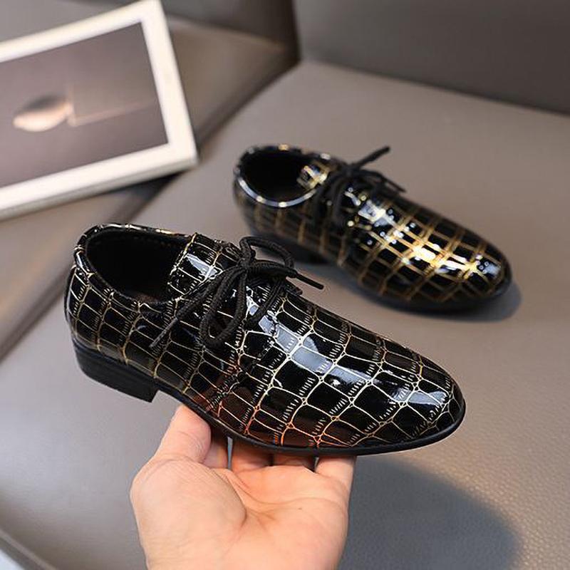 Boys Shoes Kids Flats Causal Children's Wedding Shoes Toddlers Black Fashion Student School Performance