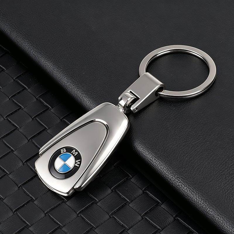 1Pcs Metal/Leather Keychain Hand-Woven Key Rope Key Ring Auto Emblem Accessories For BMW E90 E87 F30 E60 F01 F02 G20 X1 X3 X4 X5 rvsh75
